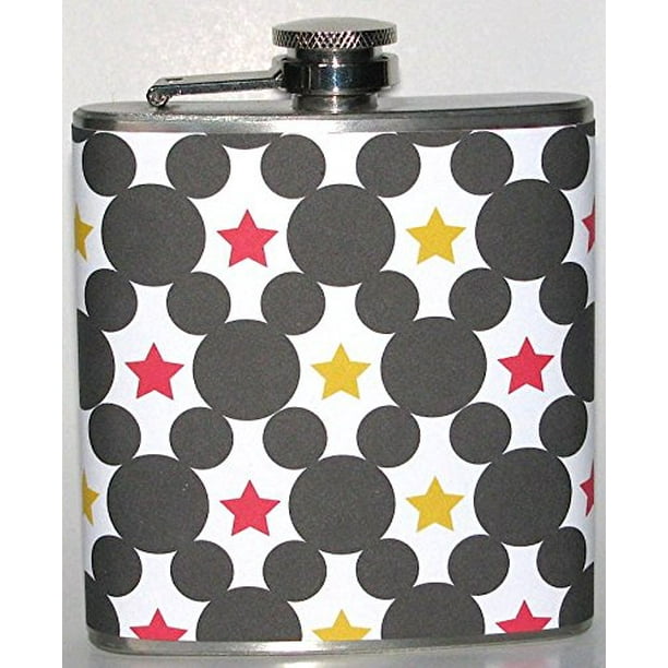 MICKEY MOUSE DISNEY DISNEYLAND CARTOON GIFT GIFTS PARTY BAR HIP FLASK FLASKS